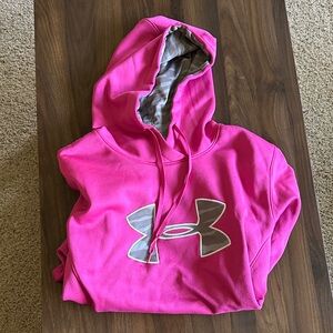 Under Armour Pink Hoodie with Gray Accents